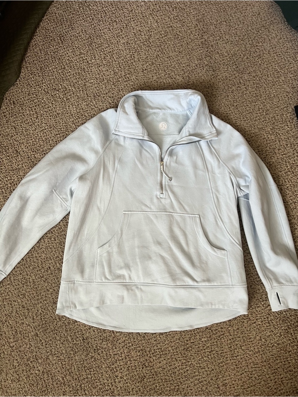 Light Blue Long Scuba Sweater